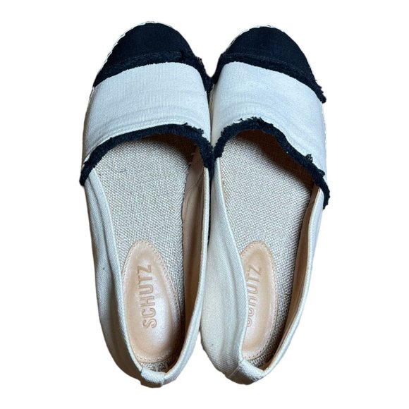 Schutz Ohanna Printed. Canvas Espadrilles Sandals - Picture 6 of 7